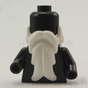 Lego Minifig Beard White Body Wear   NEW