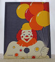 Marushka Vintage Clown with Balloons Fabric Silksc