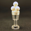Lego Minifig Ice Cream in Clear Cup Cone Food NEW 