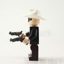 Lego Lone Ranger Cowboy with 2 Guns Horse Silver a