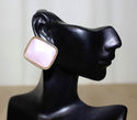 Vintage Mother of Pearl Pink Classic Rectangular C