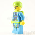 Lego Minifigure Skydiver with Backpack Series 10 N
