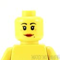Lego Dual Head #66 - Female Beauty Mark Red Lips C