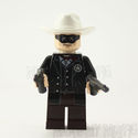 Lego Lone Ranger Cowboy with 2 Guns Horse Silver a