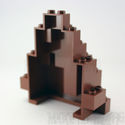 Lego Rock Panel Wall Reddish Brown