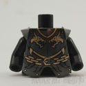 Lego Minifig Armor Breastplate  Dragon Pattern wit