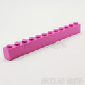 Lego Brick  1 x 12  Dark Pink 