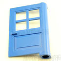 Lego Door 1 x 4 x 5 with 4 Panes Blue