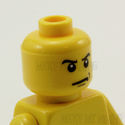 Lego Head #302 -Macho Man, Tough Guy with Scowl & 