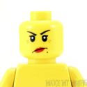 Lego Dual Head #66 - Female Beauty Mark Red Lips C