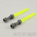 Lego Star Wars 2 Custom Lightsabers Trans Neon Gre
