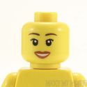 Lego Head #411 - Female with Peach Lips, Smile, Ey