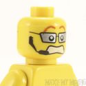 Lego Head #303 - Dual Sided Headset, Silver Glasse