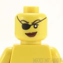 Lego Head #324 - Female Pirate Red Lips & Eye Patc