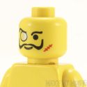 Lego Head #7 - Male with Monicle, Scar, Goatee, Mo