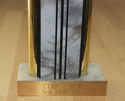 Vintage Goldtone Cast Metal Trophy Award 1987 - Hu