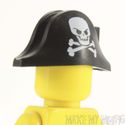 Lego Minifig Headgear Bicorne Pirate Hat Skull Cro