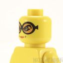 Lego Head #126 - Female Orange Goggles, Dimples, M