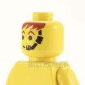 Lego Head #69 - Male with Headset over Smile, Red-