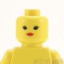 Lego Head #02 - Female with Red Lips & Eyelashes