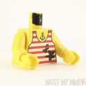 Lego Torso #0bc -Pirate Tank Top, Stains, Wrench, 