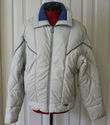 Vintage 80s Mountain Goat White Quilted Puffy Ski 