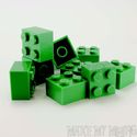 Lego Brick   2 x 2 Green  10 Pack 