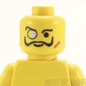 Lego Head #7 - Male with Monicle, Scar, Goatee, Mo