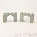 Lego Arch 1X4X2 Light Gray Arch 2 PACK