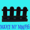 Lego 1 x 4 x 2 Black Pickett Fence