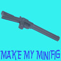 Lego Minifig Dark Bluish Gray Long Rifle Gun Weapo
