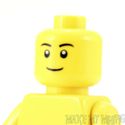 Lego Head #628 - Male Black Eyebrows, Smile Grin, 