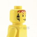 Lego Head #69 - Male with Headset over Smile, Red-