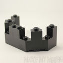 Lego Black Castle Turret Top Wall 4X8X2 1/3 NEW