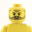 Lego Head #141 - Male Hair, Beard & Sideburns Vert