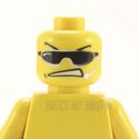 Lego Head #231 - Male Dash - Sunglasses, Open Mout