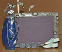  Vintage Golf Picture Frame Golf Clubs Shoes Bag I