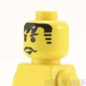 Lego Head #3 - Male with Curly Moustache Black Ban