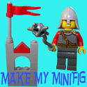 Lego Minifig Jester, King & Scepter, Knight & Flai
