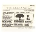 Lego Decorated Tile - 2 x 2 - Lego Newspaper THE L
