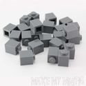 Lego Brick  1x1 Dark Bluish Gray  25 Pack NEW