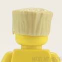 Lego Minifig Hair - Flat Top Buzz Cut - Tan  NEW