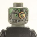 Lego Head #07 - Alien with Cooper Eye Piece, Green