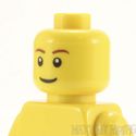 Lego Head #121 - Male Brown Eyebrows, Smile Grin, 