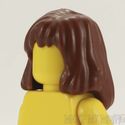 Lego Minifig Hair - Mid-Length Female - Reddish Br