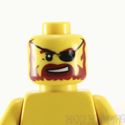 Lego Head #323 - Pirate Captain Brickbeard, Eyepat