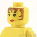 Lego Head #6 - Female - Red Lips, Eyelashes, Brown