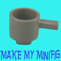 Lego Minifig Utensil Dark Gray Saucepan Pot Pan 