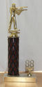 Vintage Goldtone Cast Metal Trophy Award 1988 - Hu