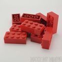 Lego Brick   2 x 4 Red  10 Pack 